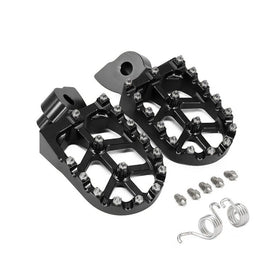 CNC MX Foot Pegs Footrests for Yamaha YZ85 YZ125 YZ250 YZ250 WR250 WR450F Black