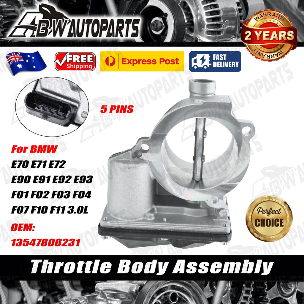 5 PIN Throttle Body 13547806231 For BMW E70 E71 E72 E90 E91 E92 E93 3.0L N57 M57