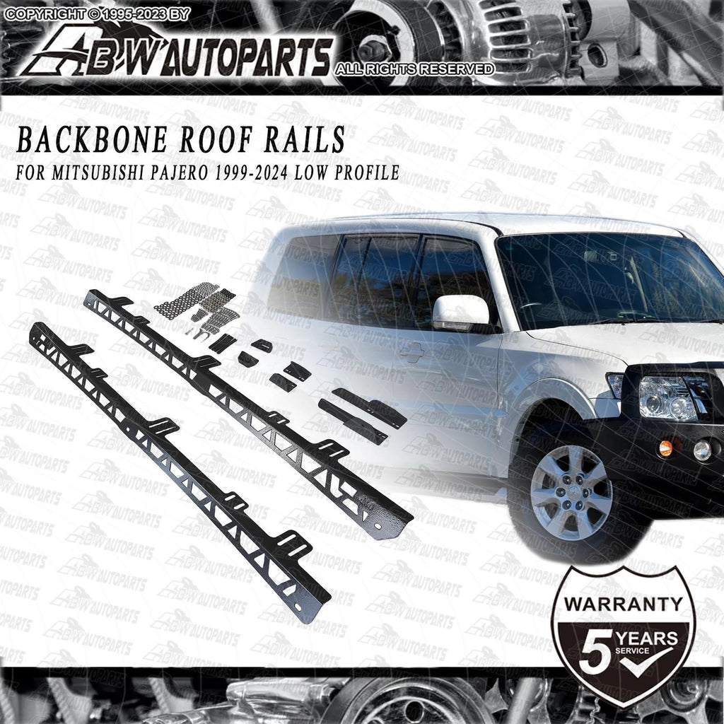 Roof Rack Accessory Ridge Mount for Mitsubishi Pajero 1999-2024 Low Profile