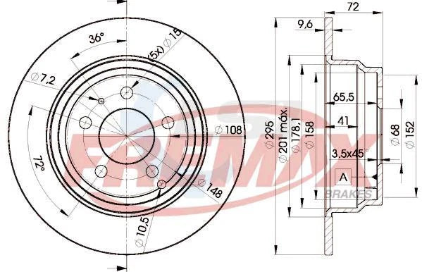 Rear Disc Rotors and Brake Pads for Volvo V70 S70 2.0 2.3 2.4 2.5 97-00 295mm