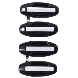 4pc Front Rear Right & Left Outer Door Handle Chrome For Hyundai Santa Fe SM 00-