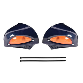 Dark Blue Rear View Mirrors Amber Turn Signals For BMW R1100RT R1100RTP R1150RT