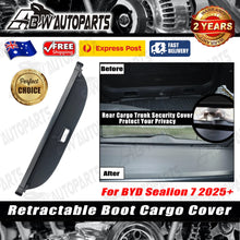 Load image into Gallery viewer, Retractable Cargo Cover For BYD Sealion 7 2025+ Boot Trunk Shade Shield Luggage