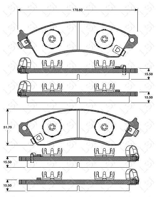 Full Front & Rear Brake Pads and Rotors Kit for Ford Falcon AU2 Tickford