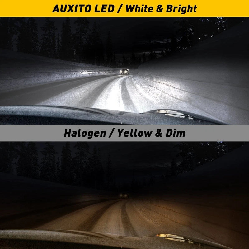 AUXITO 9005 HB3 LED Headlight Bulbs 60W 15000LM 6500K White Pair