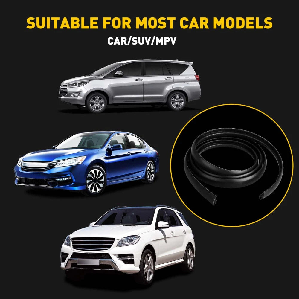 Windshield Rubber Molding Seal Trim Universal 10ft Windscreen and Windows