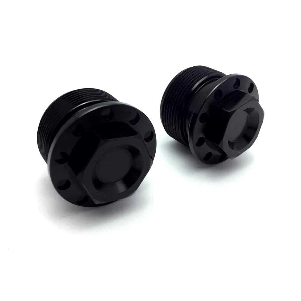 Pair Black CNC Anodized Fork Tube Cap Bolt For Harley Sportster 1200 883 39mm ST