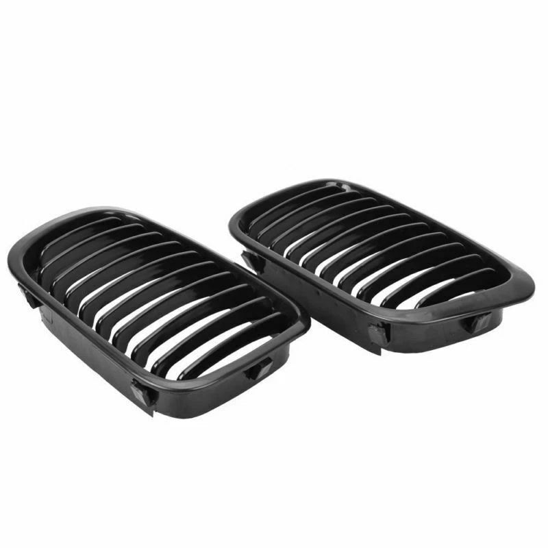 Gloss Black Front Bumper Kidney Grille for BMW 3 Series E46 4 Door 1998-2001 ST