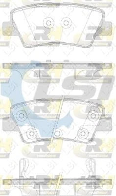 Hyundai Tucson Rear Brake Rotors and Pads – 302mm Disc Set with Electric Handbrake (2015–2021 TLE 2.0L)