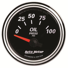 Load image into Gallery viewer, AutoMeter Designer Black II Oil Pressure AU1228