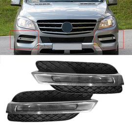 2x LED Daytime Running Light DRL Drive Fog LampFor Benz W166 ML350 ML500 12-15 C