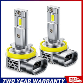 2pcs H11 LED Headlight Kit High/Low Beam White 6000K for Toyota Prado 2010-2017