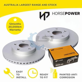 Front Brake Pads and Disc Rotors Set for COROLLA ZRE152R ZRE182R 2007-18