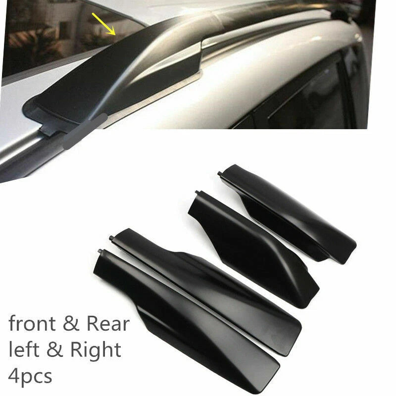 Black Roof Rack Cover Rail End Cap Replace for Toyota for RAV4 XA30 06-12