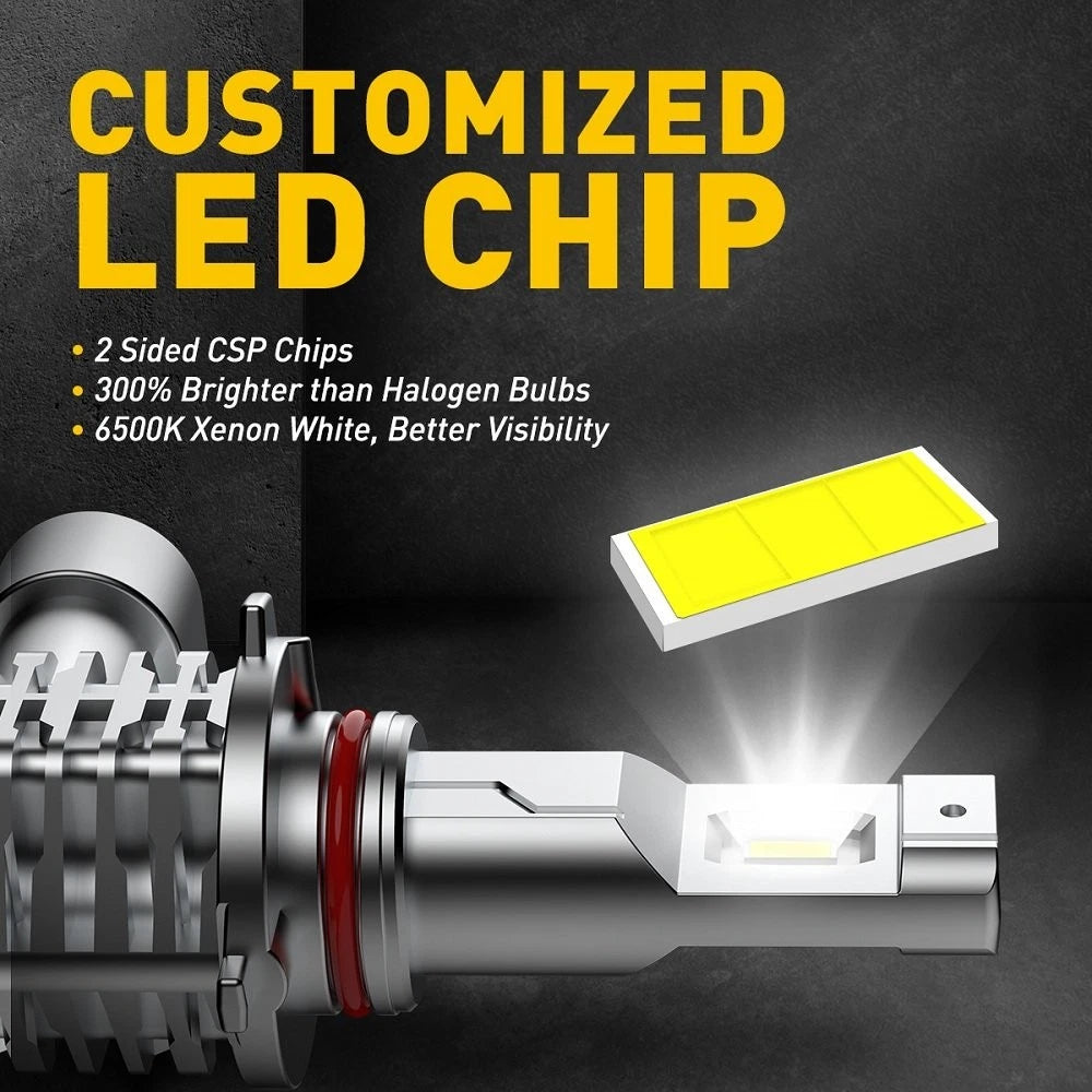 12000LM HB3 9005 LED LED Globe Headlight Kit H/ Low 200%+ Beam Brighter AUXITO