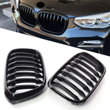 Load image into Gallery viewer, Gloss Black Front Bumper Kidney Grill Grille For BMW X3 G01 X4 G02 2018-2021 ST