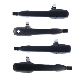 4 pcs Set Front & Rear Outer Door Handle Black For Mazda3 BK 2003 -2009
