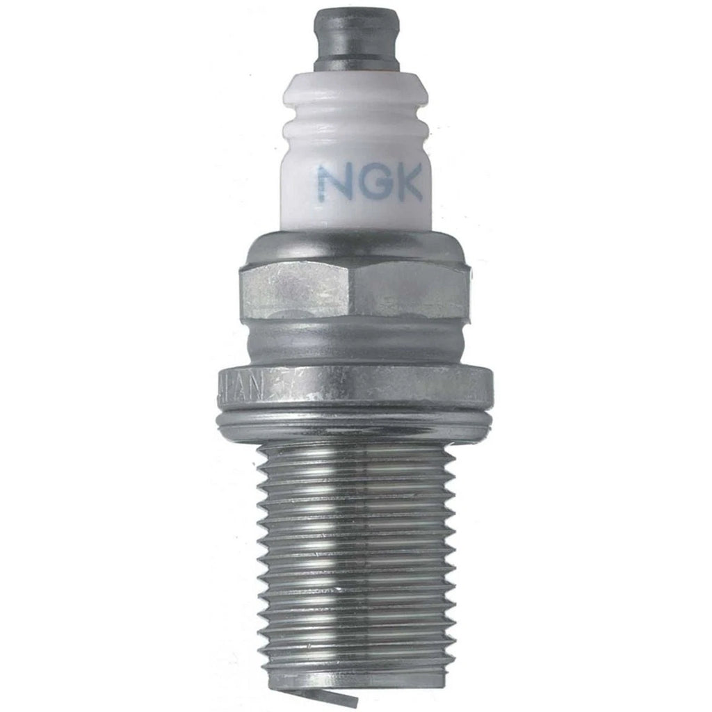 NGK R7282-9 racing spark plug with ring-shaped ground electrode for high RPM engines