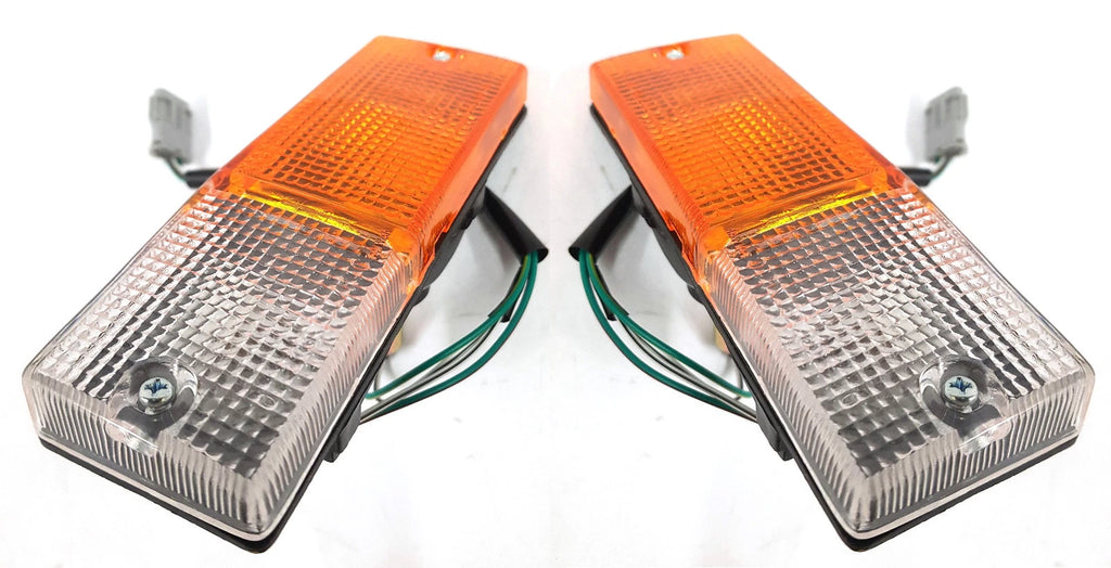 *NEW* BUMPER BAR BULLBAR INDICATOR BLINKER LIGHT LAMP (170mm x 55mm) PAIR: LH+RH