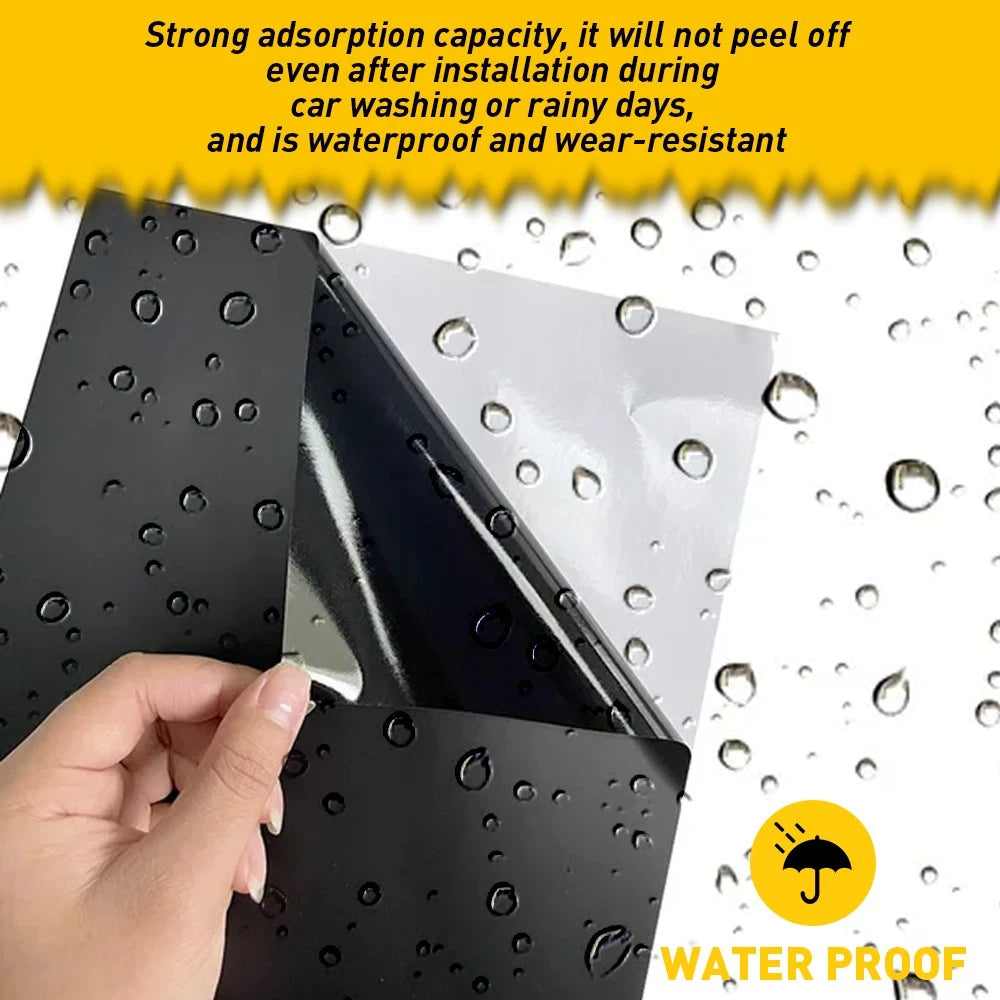 Matte Black Decal Sun Strip Shade Windshield Banner Eyebrow Windscreen-Tint-Film