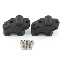 Load image into Gallery viewer, Black handlebar riser clamps heightening kit fits Harley Nightster 975 RH975 2022+