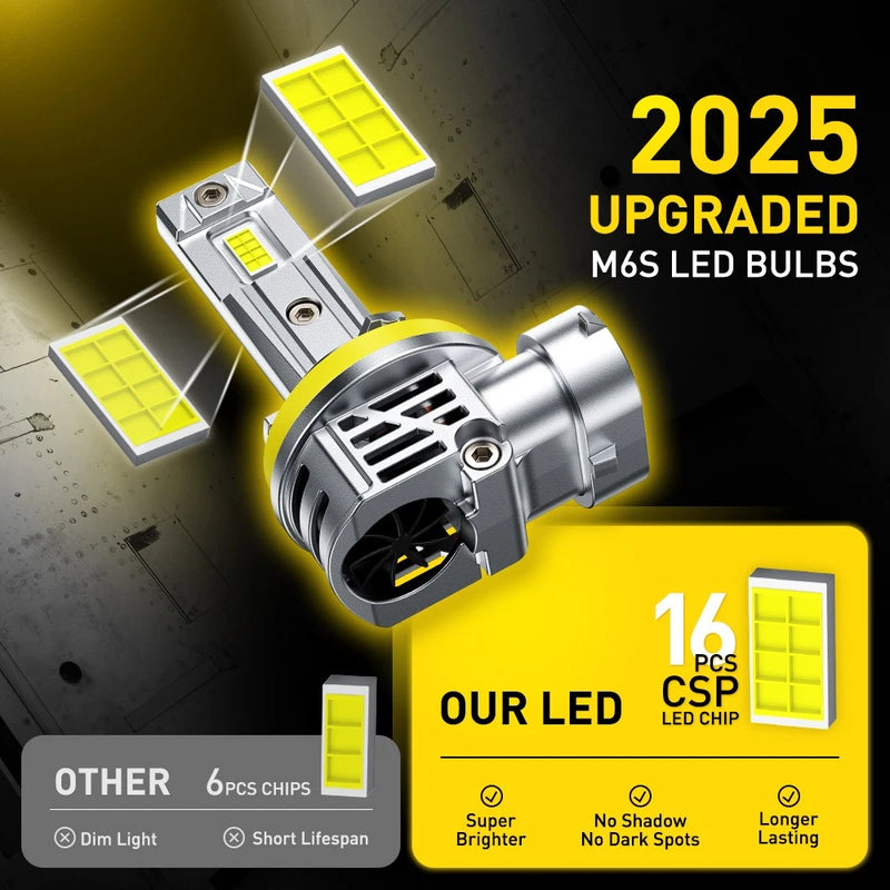 AUXITO H8 H9 H11 LED Headlight & Fog Light Bulbs 6500K 4-Pack