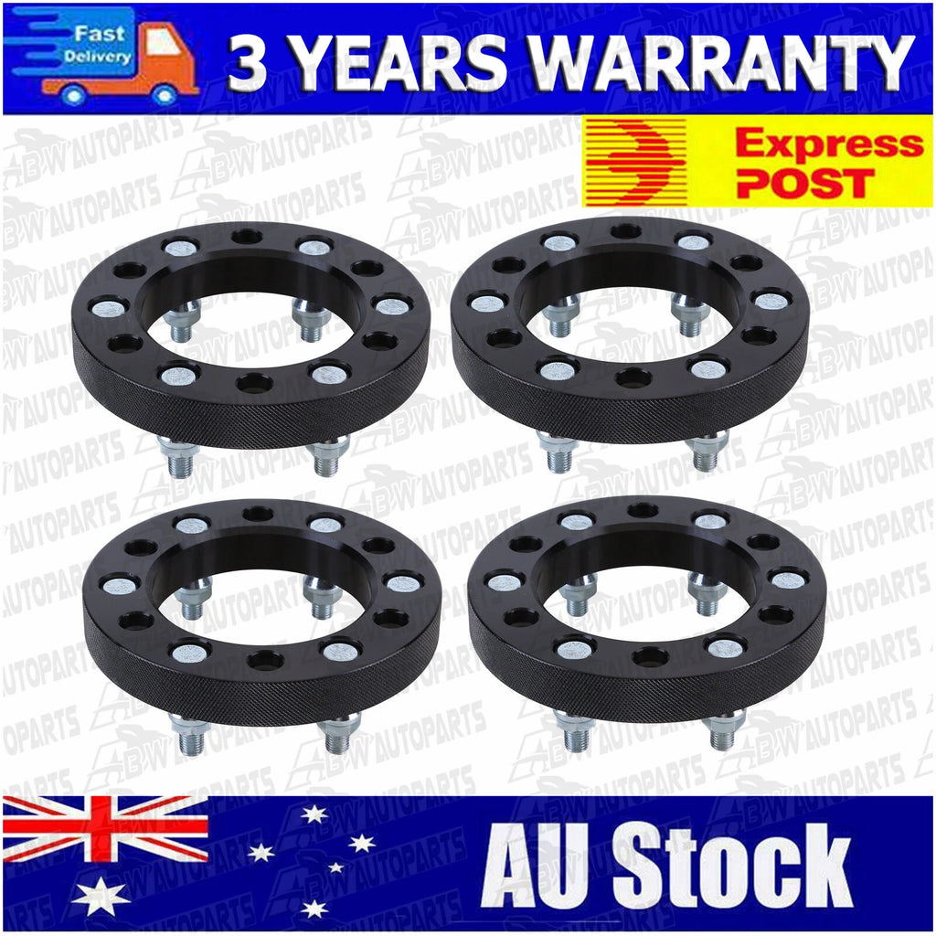 4x 25mm M12x1.5 6x139.7MM Hub Centric Wheel Spacer For Hilux VIGO REVO Prado 120