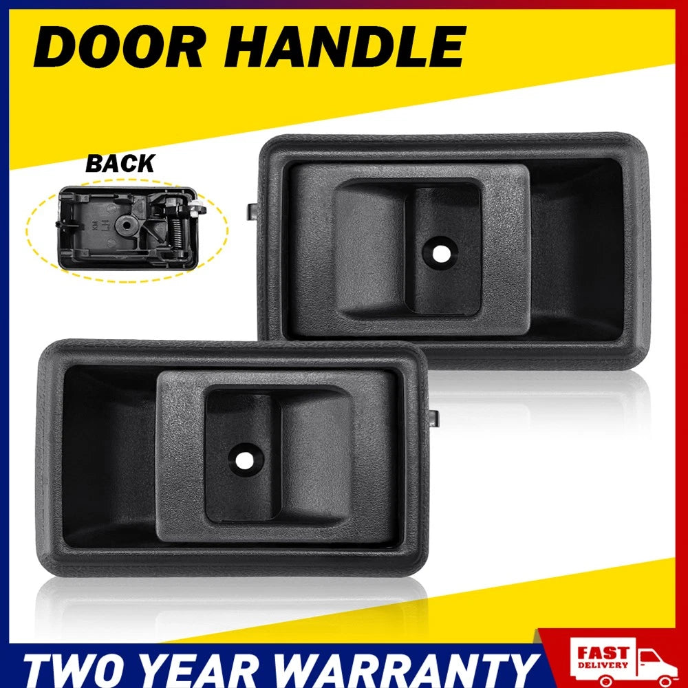 2X For Toyota Landcruiser 75 78 79 Interior Inner Inside Door Handle Black RH LH