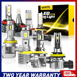 Pair H11/H8/H9 LED Headlight Kit Bulb 30W Bulb Globe Hi/Low Amber White AUXITO