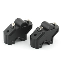 Load image into Gallery viewer, Pair of black handlebar height riser clamps for Harley Nightster 975 RH975 2022+