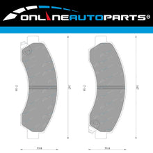 Load image into Gallery viewer, Front Disc Brake Pad Set for Great Wall V200 V240 X240 K2 CC 2009~2016 RWD 4X4
