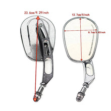 Load image into Gallery viewer, Motorcycle Black Rearview Mirrors For Harley for Dyna Touring Glide Softail ST