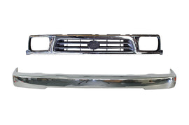 *NEW* FRONT BAR & GRILLE (CHROME) SUIT TOYOTA HILUX 2WD RN/LN140/147 1997- 2001