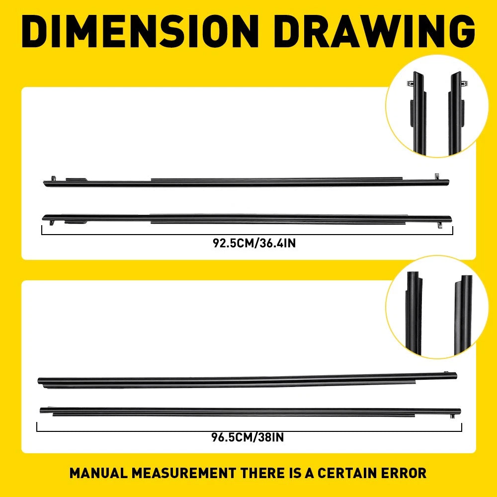 Outer Door Weather Window Rubber Seal FOR TOYOTA Landcruiser PRADO 150 Series