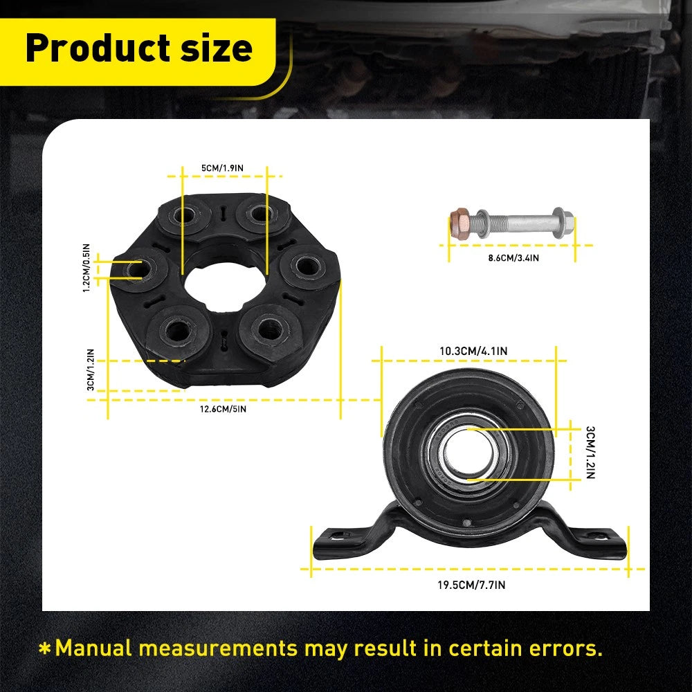 Centre Bearing + 2Pcs Driveshaft Couplings 2000-2006 For Holden Berlina VX VY