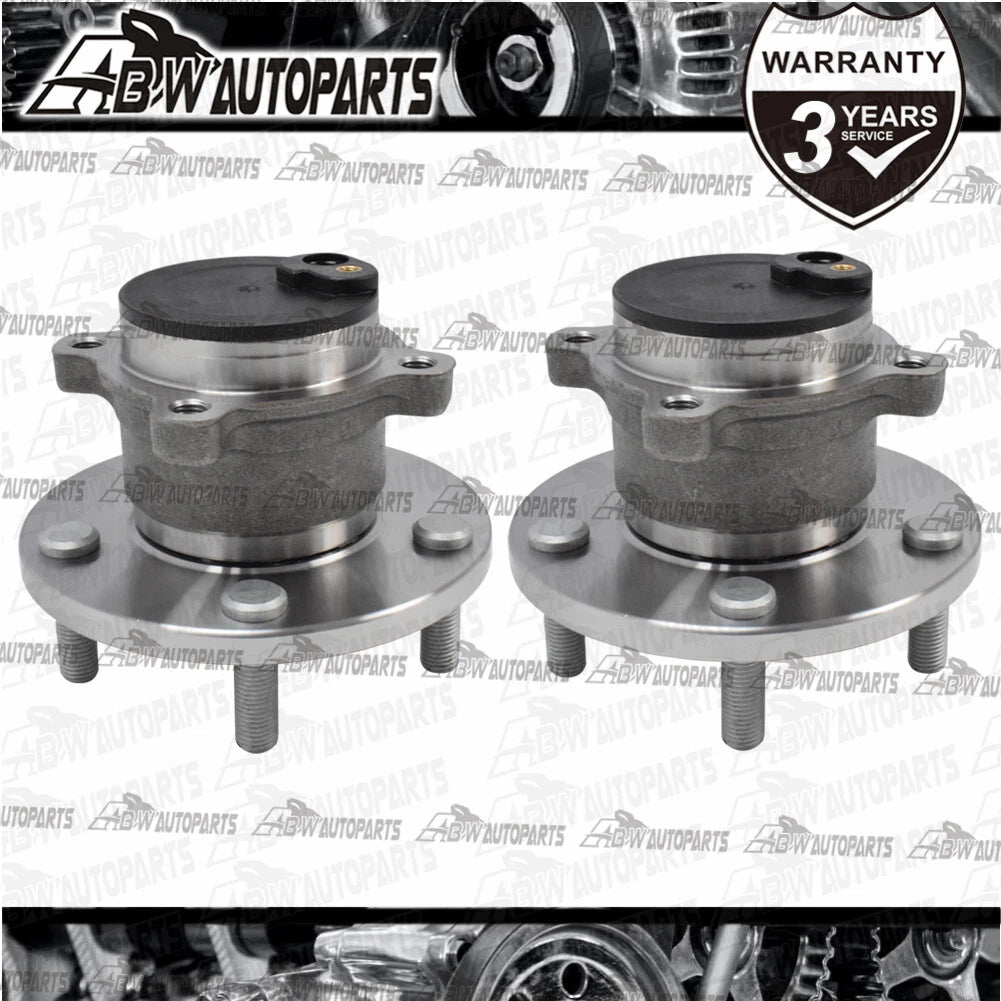2PC Rear Wheel Bearing Hub With ABS For 2003-2014 Mazda 3 BK BL Inc MPS SP23 OZ