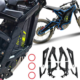 For Sur Ron Light Bee X Gloss Black Frame Guard Fairing Body Kit with Graphics