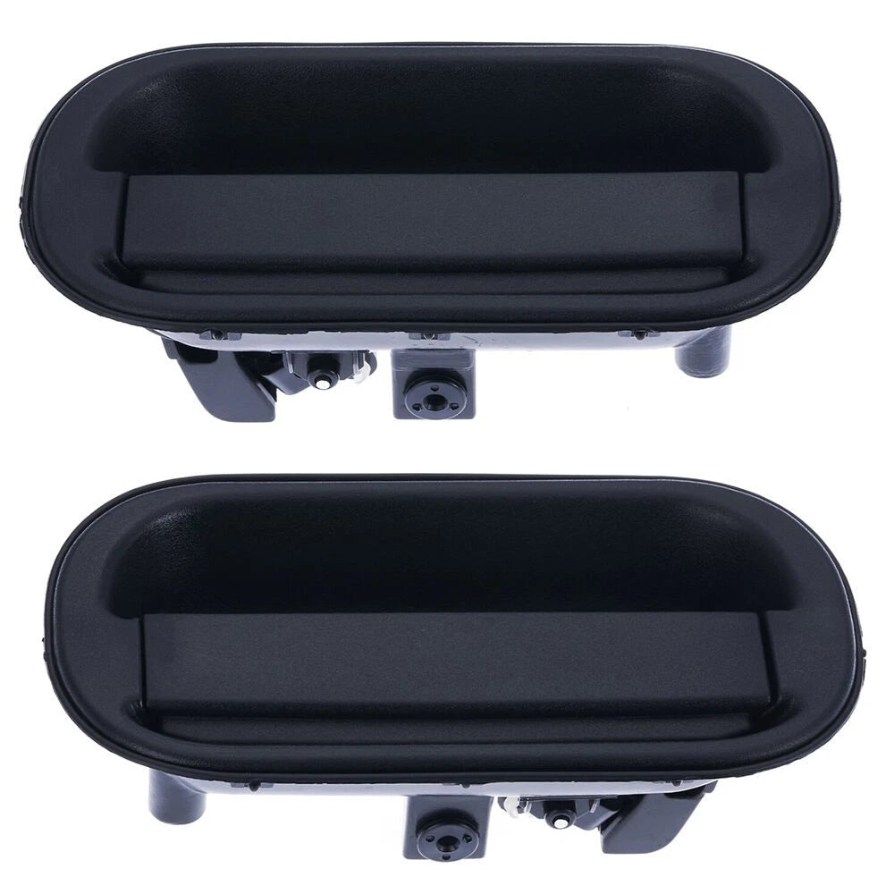Door Handle Outer for Mitsubishi Canter 95-05 Set of 2 Black FRONT LEFT+RIGHT