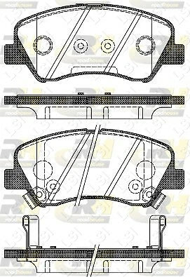 Genuine Roadhouse European Brake Pads Front [ 1488 02 ] DB2272