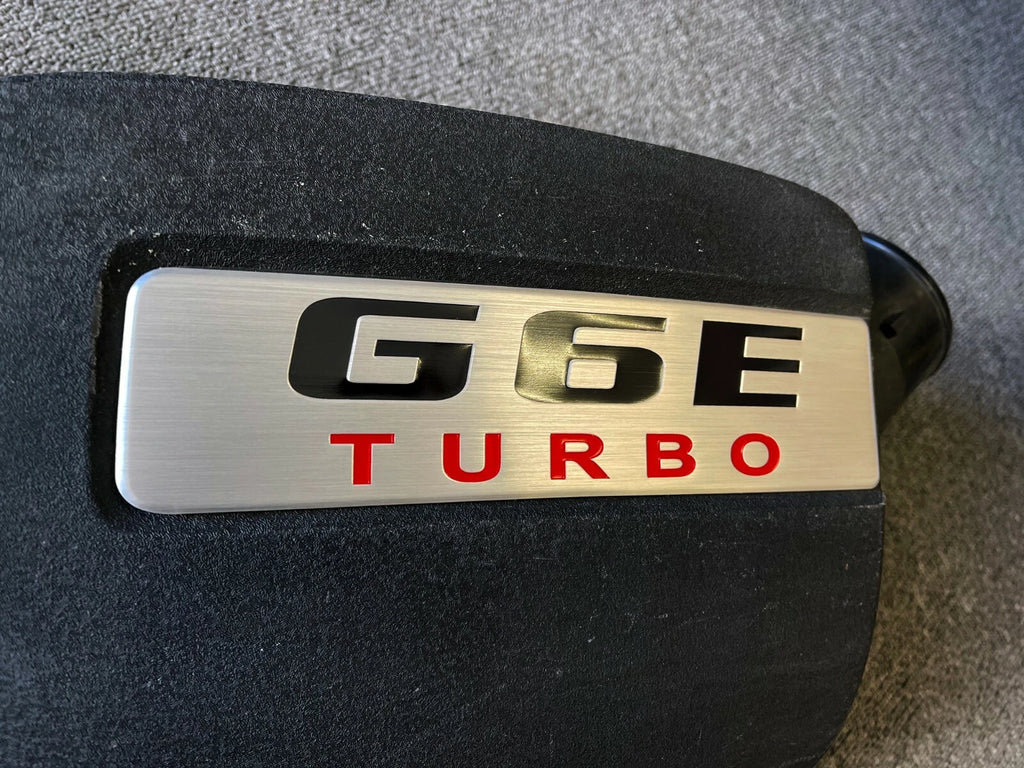Aluminium G6E Turbo Air Intake Box Plate Badge For BA BF FG Series
