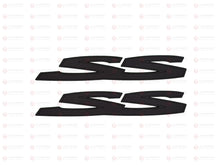 Load image into Gallery viewer, Matte Black SS SSV Badge Set 3PCS for Holden Commodore VE VF Rear &amp; Side