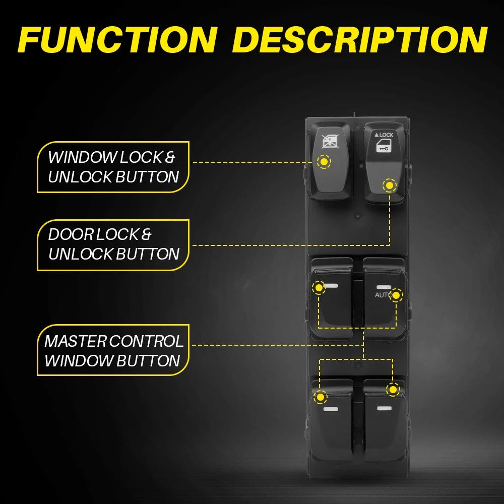 Electric Window Switch Master Control For Hyundai IX35 2010-17 Right Hand Drive