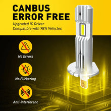 Load image into Gallery viewer, 2x H1 H7 H3 Super Bright LED Headlight Bulbs Conversion Kit High Low Beam White.