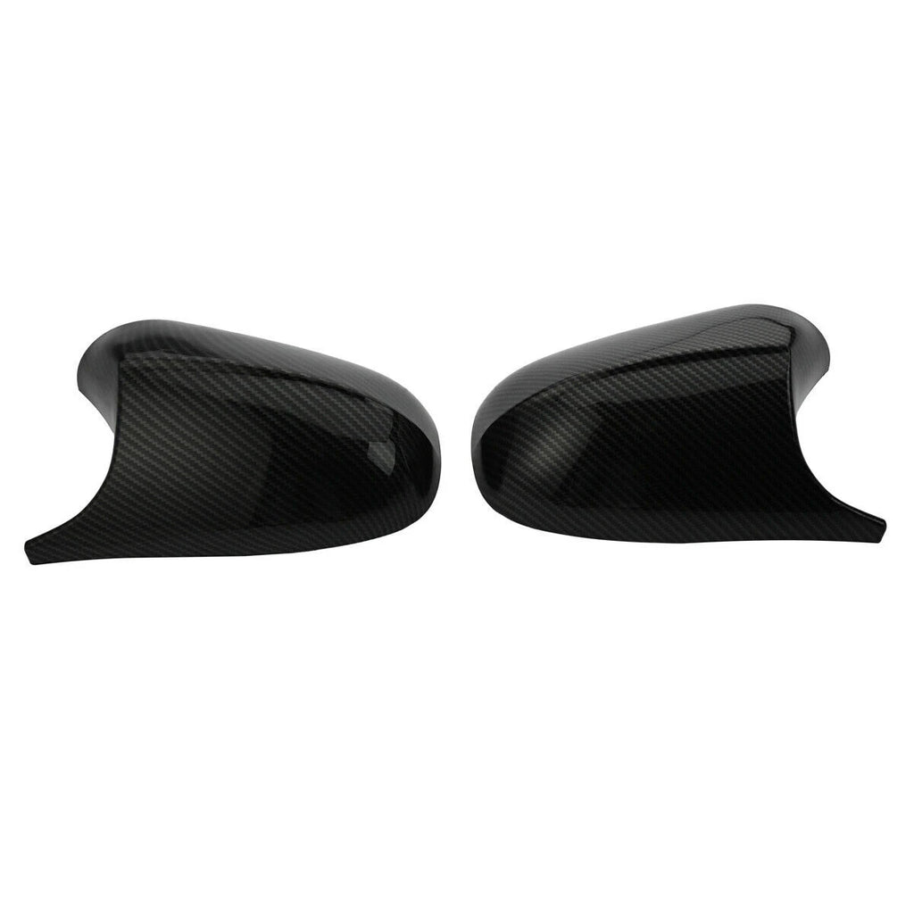 2x For BMW E90 E91 2008-11 LCI Carbon Fiber Look M3 Style Side Mirror Cover Cap