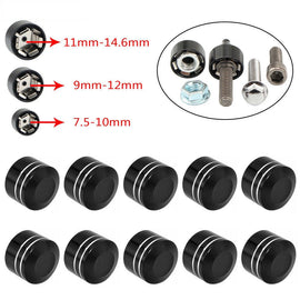 CNC Inner 9mm-13mm Schrauben Motor Bolt Topper Caps Cover For Harley Dyna V-Rod