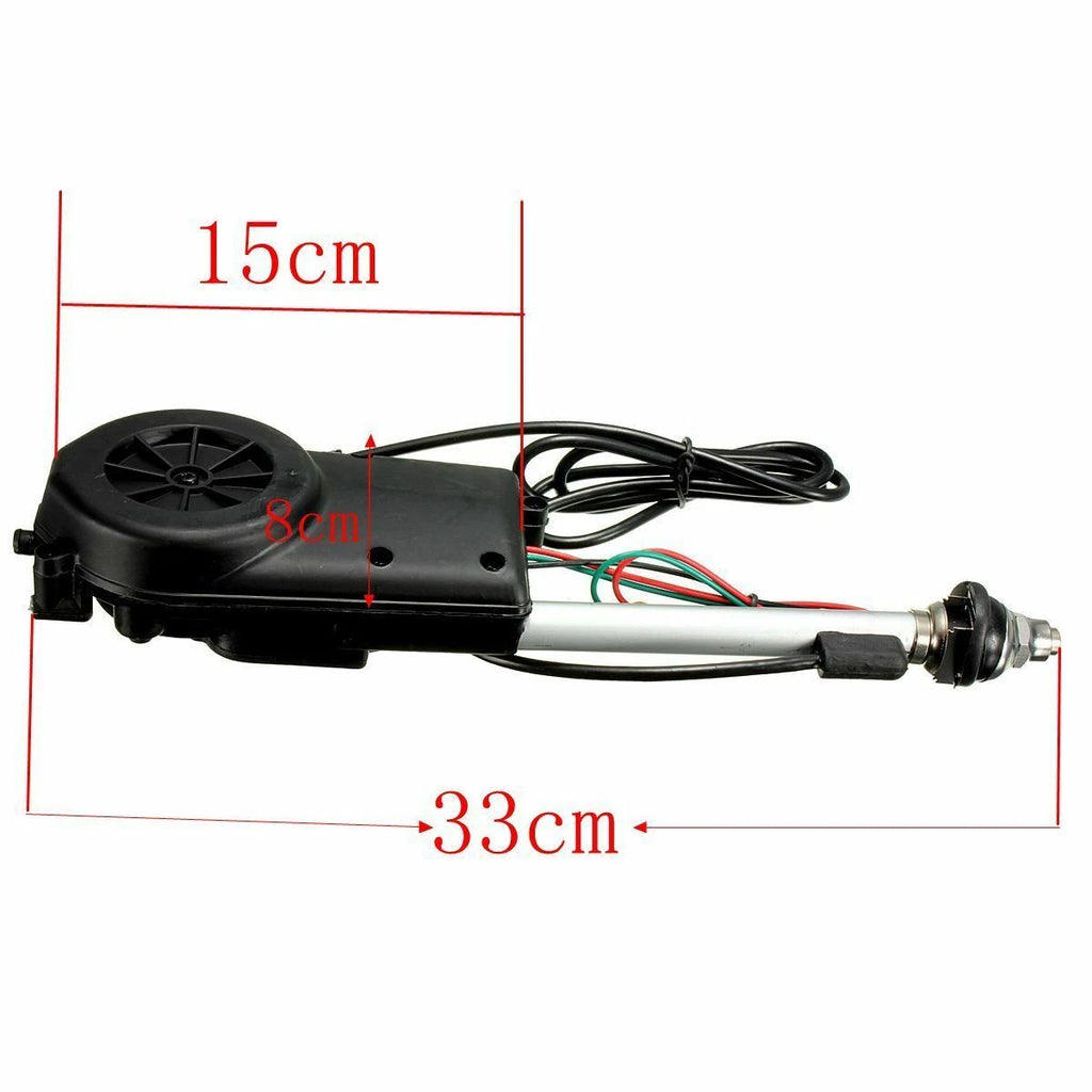 Car Electric Aerial Radio Automatic Booster Power Antenna w/ Amount for AM/FM
