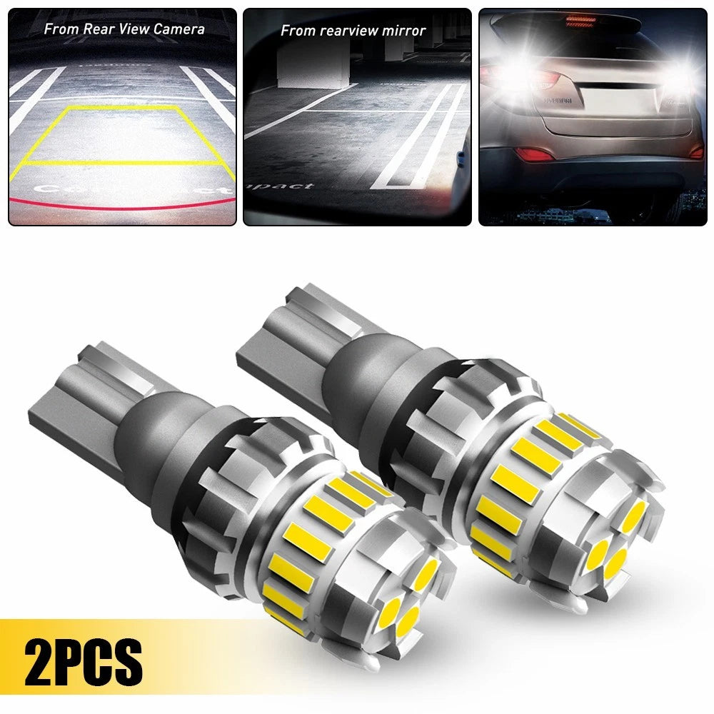 2 X AUXITO T15 921 912 W16W 6500K White 18SMD LED BackUp Reverse Light Bulbs AU