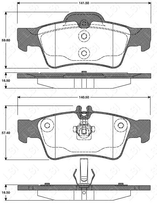 Rear Remsa Brake Pads + Sensors and Disc Rotors set for MB E200 E220CDI W212
