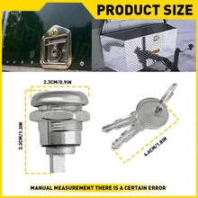 Load image into Gallery viewer, Set of 2 For Lockable Flush Folding T Handle Toolbox TOOL Keyed Alike Cylinders