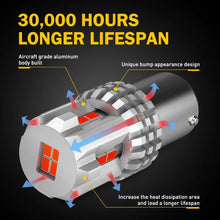 Load image into Gallery viewer, 2X CANBUS BAY15D 1157 P21/5W LED BULB RED GLOBE Brake Light INDICATOR AUXITO